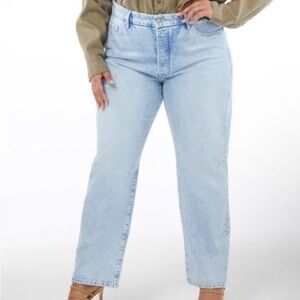 NEW!!! Good American Good Boy Light Blue Women's Jeans,Sz 16,NWT